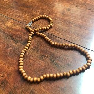 2/$20 Handmade Wood beaded choker necklace